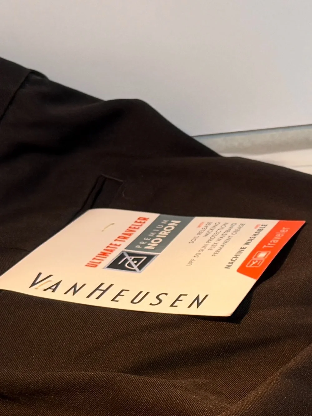 Van Heusen-Ultimate No Iron Black Formal Dress Pants Sz 38/30